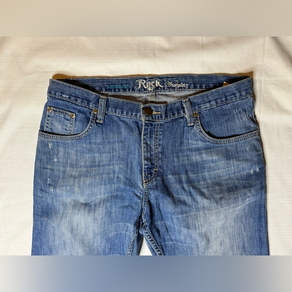 Rock '47 By Wrangler Women’s Boot Cut Denim Jeans Medium Wash Size 31 - Picture 3 of 11